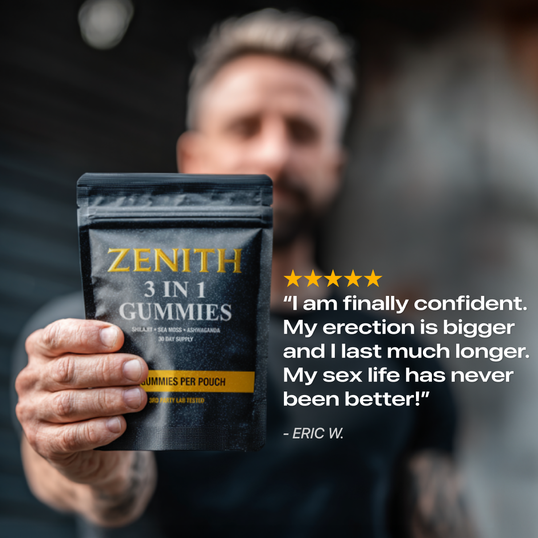 Zenith 3-in-1 gummy formula packaging